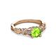 3 - Carina Signature Peridot and Diamond Engagement Ring 