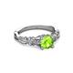 3 - Carina Signature Peridot and Diamond Engagement Ring 