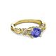 3 - Carina Signature Tanzanite and Diamond Engagement Ring 