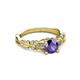 3 - Carina Signature Iolite and Diamond Engagement Ring 