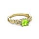3 - Carina Signature Peridot and Diamond Engagement Ring 
