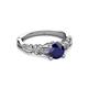 3 - Carina Signature Blue Sapphire and Diamond Engagement Ring 