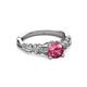 3 - Carina Signature Pink Tourmaline and Diamond Engagement Ring 