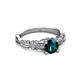 3 - Carina Signature Blue and White Diamond Engagement Ring 