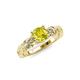 4 - Carina Signature Yellow and White Diamond Engagement Ring 