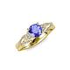 4 - Belinda Signature Tanzanite and Diamond Engagement Ring 