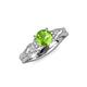 4 - Belinda Signature Peridot and Diamond Engagement Ring 