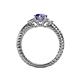 5 - Lucine Signature Three Stone with Side Diamond Engagement Ring 