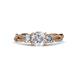 3 - Alika Signature Diamond Three Stone Engagement Ring 