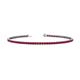 1 - Leslie 2.00 mm Ruby Eternity Tennis Bracelet 