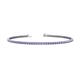 1 - Leslie 2.00 mm Tanzanite Eternity Tennis Bracelet 