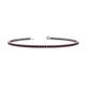 1 - Leslie 2.00 mm Red Garnet Eternity Tennis Bracelet 