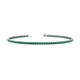 1 - Leslie 2.00 mm Emerald Eternity Tennis Bracelet 