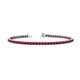 1 - Leslie 2.40 mm Ruby Eternity Tennis Bracelet 