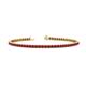 1 - Leslie 2.40 mm Ruby Eternity Tennis Bracelet 