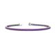 1 - Leslie 2.40 mm Amethyst Eternity Tennis Bracelet 