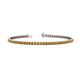 1 - Leslie 2.40 mm Citrine Eternity Tennis Bracelet 