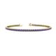 1 - Leslie 2.40 mm Iolite Eternity Tennis Bracelet 