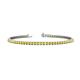 1 - Leslie 2.40 mm Yellow Sapphire Eternity Tennis Bracelet 
