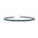 1 - Leslie 2.40 mm London Blue Topaz Eternity Tennis Bracelet 