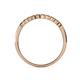 5 - Clara 2.40 mm Smoky Quartz 10 Stone Wedding Band 