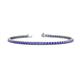 1 - Leslie 2.70 mm Tanzanite Eternity Tennis Bracelet 