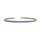 1 - Leslie 2.70 mm Tanzanite Eternity Tennis Bracelet 