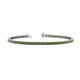 1 - Leslie 2.7 mm Green Garnet Eternity Tennis Bracelet 