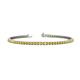 1 - Leslie 2.70 mm Yellow Sapphire Eternity Tennis Bracelet 