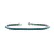 1 - Leslie 2.70 mm London Blue Topaz Eternity Tennis Bracelet 
