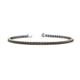 1 - Leslie 2.70 mm Smoky Quartz Eternity Tennis Bracelet 