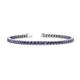 1 - Leslie 2.90 mm Round Iolite Eternity Tennis Bracelet 