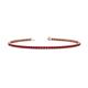 1 - Leslie 2.00 mm Ruby Eternity Tennis Bracelet 