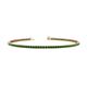 1 - Leslie 2.00 mm Green Garnet Eternity Tennis Bracelet 