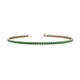 1 - Leslie 2.00 mm Emerald Eternity Tennis Bracelet 