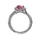 5 - Anora Signature Rhodolite Garnet and Diamond Engagement Ring 