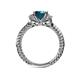 5 - Anora Signature Blue and White Diamond Engagement Ring 