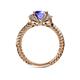 5 - Anora Signature Tanzanite and Diamond Engagement Ring 