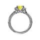 5 - Anora Signature Yellow and White Diamond Engagement Ring 