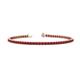 1 - Leslie 2.40 mm Ruby Eternity Tennis Bracelet 