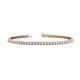 1 - Leslie 2.40 mm White Sapphire Eternity Tennis Bracelet 