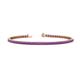 1 - Leslie 2.70 mm Amethyst Eternity Tennis Bracelet 