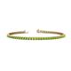 1 - Leslie 2.70 mm Peridot Eternity Tennis Bracelet 