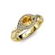 4 - Kalila Signature Citrine and Diamond Engagement Ring 