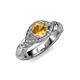 4 - Kalila Signature Citrine and Diamond Engagement Ring 