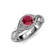4 - Kalila Signature Ruby and Diamond Engagement Ring 