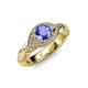 4 - Kalila Signature Tanzanite and Diamond Engagement Ring 