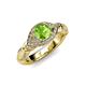 4 - Kalila Signature Peridot and Diamond Engagement Ring 