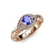4 - Kalila Signature Tanzanite and Diamond Engagement Ring 