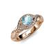 4 - Kalila Signature Aquamarine and Diamond Engagement Ring 